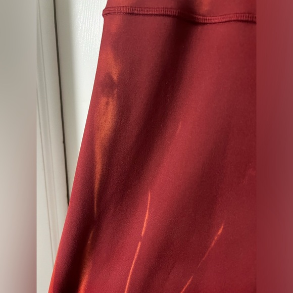 Like New Lululemon Wunder Train 23” Sun Bleached Washed Red Merlot, size 12 - Picture 6 of 9